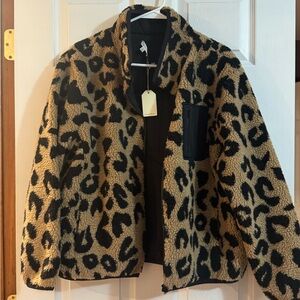 JODIFL Black and Tan Teddy Jacket